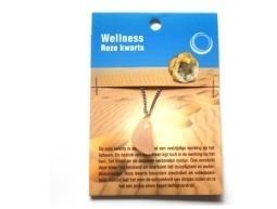 Ruben Robijn Gezondheidshanger roze kwarts (1 st)