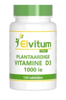 Elvitum Vitamine D3 1000 IE Plantaardig Tabletten