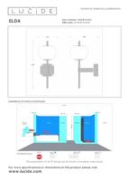 Lucide ELDA - Wandlamp Badkamer - 1xG9 - IP44 - Mat Goud / Messing - thumbnail