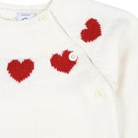 2-delige tricot set voor baby PETIT BATEAU ecru - thumbnail
