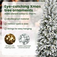 VidaXL Kunstkerstboom wit 240 cm pvc en plastic en staal en pe - thumbnail