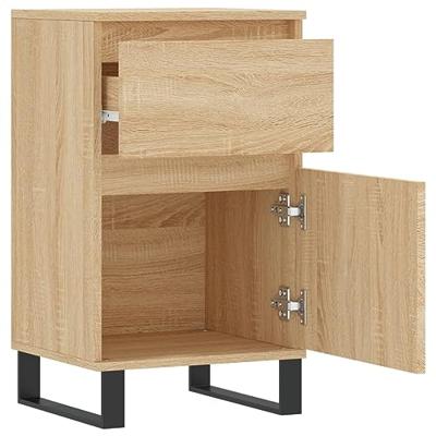 Dressoirs 2 st 40x35x70 cm bewerkt hout sonoma eikenkleurig Dressoirs 2 st 40x35x70 cm bewerkt hout sonoma eikenkleurig
