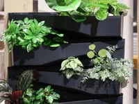 ProGarden plantenbakwand overloop 2 stuks 78x19x35 cm antracietkleurig - thumbnail