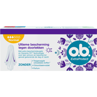 OB Tampons extra protect normal 16 Stuks - thumbnail