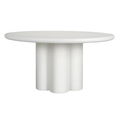 Tower Living Ronde Eettafel 'Melzo' 150cm, kleur Wit Tower Living Ronde Eettafel 'Melzo' 150cm, kleur Wit