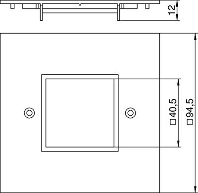 OBO Bettermann VH-P4 RW Afdekking 94.5 mm Zuiver wit 1 stuk(s)
