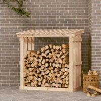 VidaXL Haardhoutrek 108x64,5x109 cm massief grenenhout - thumbnail