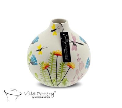 Madeira vaas 20x20cm