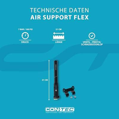 CONTEC minipomp "air support flex" ct mini pump air support flex bl./sage green - thumbnail