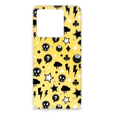 Silicone Back Case Xiaomi 13T Punk Geel Silicone Back Case Xiaomi 13T Punk Geel