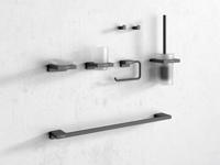 Hansgrohe Handdoekhaak AddStoris Geborsteld Zwart Chroom - thumbnail