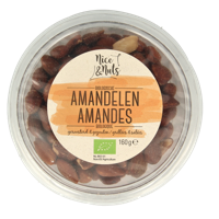 Nice & Nuts Amandelen bruin gezouten geroosterd bio 160 Gram - thumbnail