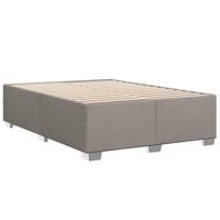 Boxspring met matras stof taupe 140x200 cm - thumbnail