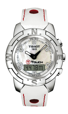 Horlogeband Tissot T33764881A / T610014637 Leder Wit