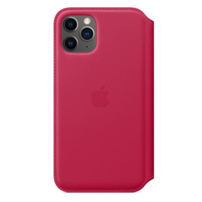 Apple leather Folio case iPhone 11 Pro Raspberry