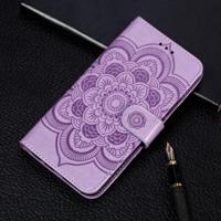 Mandala reliëf patroon horizontale Flip lederen case voor Samsung Galaxy S10 5G met houder & kaartsleuven & portemonnee & foto frame & Lanyard (paar - thumbnail
