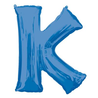 Amscan folieballon letter K 66 x 83 cm blauw Amscan folieballon letter K 66 x 83 cm blauw