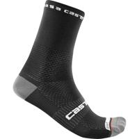Castelli Rosso corsa 15 fietssokken zwart heren S-M - thumbnail