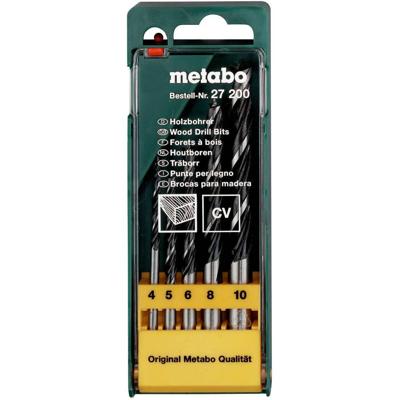 Metabo 627200000 Hout-spiraalboorset 5-delig 4 mm, 5 mm, 6 mm, 8 mm, 10 mm 1 stuk(s)