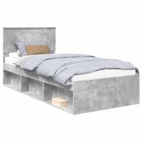 Bedframe Concerte Grijs 90 x 190 cm Massief grenenhout - thumbnail