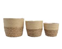 Mandenset Decoris Jute (20 x 20 x 17 cm) (3 Stuks) - thumbnail
