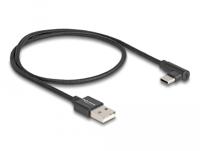 Delock USB-kabel USB 2.0 USB-A stekker, USB-C stekker 0.50 m Zwart 80029 - thumbnail