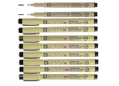 Sakura pigma micron etui 3 fineliners zwart | 6 stuks