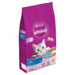 Whiskas Combipack Adult 1+ kattenvoer 2 stuks: tonijn 3,8 kg + rund 3,8 kg