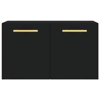 Wandkast 60x36,5x35 cm bewerkt hout zwart - thumbnail