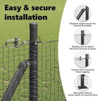 VidaXL Afrasteringspaal grijs 25 x 0,8 m (19 x 19 mm gaas) - thumbnail