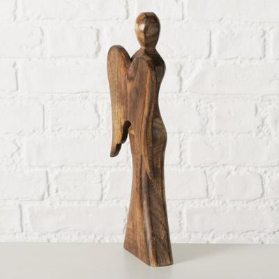 Boltze Home figuur engel hout 16x35cm