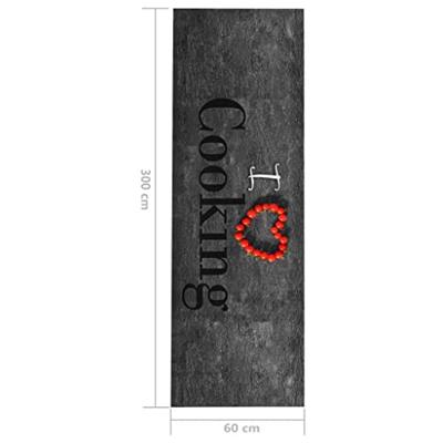 Keukenmat wasbaar Cooking 60x300 cm