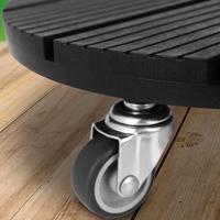 Cti Plantenroller - Plantentrolley - Voor binnen en buiten - draagvermogen tot 80 kg - rond-antraciet- 30x30cm - thumbnail