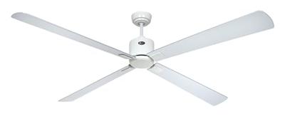 CasaFan ECO NEO III 180-4 WE-WN/SI WiFi Flügel Wenge/silber Plafondventilator 28 W (Ø x h) 180 cm x 360 mm Wit Met afstandsbediening, Timer, Met wintermodus,