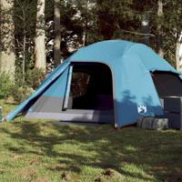 Koepeltent 4-persoons waterdicht blauw - thumbnail