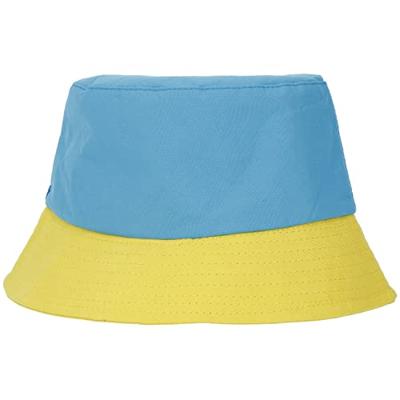 Vissershoed Colorblock Blauw/Geel