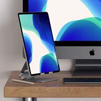 SATECHI R1 Multi-Hoek Opvouwbare Tablet Standaard - Voor M2/ M1 iPad Pro, M1 iPad Air, iPad Mini, iPhones 15/14/13/12 (Zilver) - thumbnail