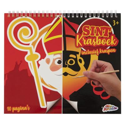 Grafix Sinterklaas krasboek - kras de tekening af
