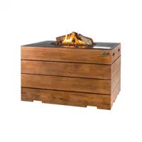 Happy Cocooning: Teakhouten Side Table met Poeder coated/rubber steunen - 2 stuks - thumbnail