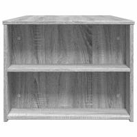 Salontafel 102x55x42 cm bewerkt hout grijs sonoma eikenkleurig - thumbnail