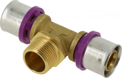 Bonfix Perskoppeling - 2x Alu-pers - 1x Buitendraad - T-koppeling - 26 x 3/4 x 26mm