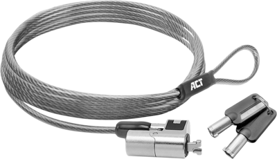 ACT Connectivity Nano laptopslot met sleutels diefstalbeveiliging