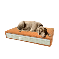 Madison Orthopedisch kussen Velvet oranje S - thumbnail