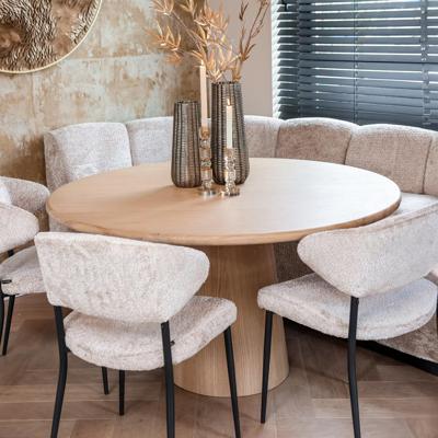 Richmond Ronde Eettafel 'Oakley' Eikenhout, Ø140cm