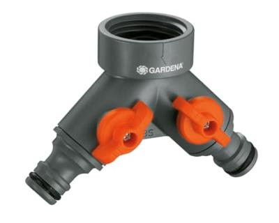 Gardena 2-weg Waterverdeler 3/4" - Onafhankelijke Regelbare Stromen voor Tuinirrigatie - thumbnail