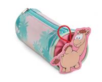 Nici etui Wild Friends junior 20 x 8 cm polyester blauw/roze - thumbnail