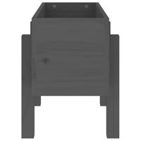 VidaXL Plantenbak 62x30x38 cm massief grenenhout grijs - thumbnail