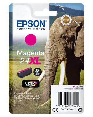 Epson Inktcartridge 24XL Origineel Magenta C 13 T 24334012 - thumbnail