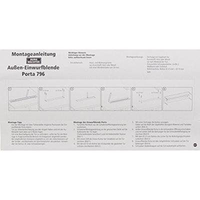 Burg Wächter 32470 PORTA 796 W Brievenbusgleuf Aluminium, Plaatstaal Wit