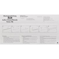 Burg Wächter 32470 PORTA 796 W Brievenbusgleuf Aluminium, Plaatstaal Wit - thumbnail